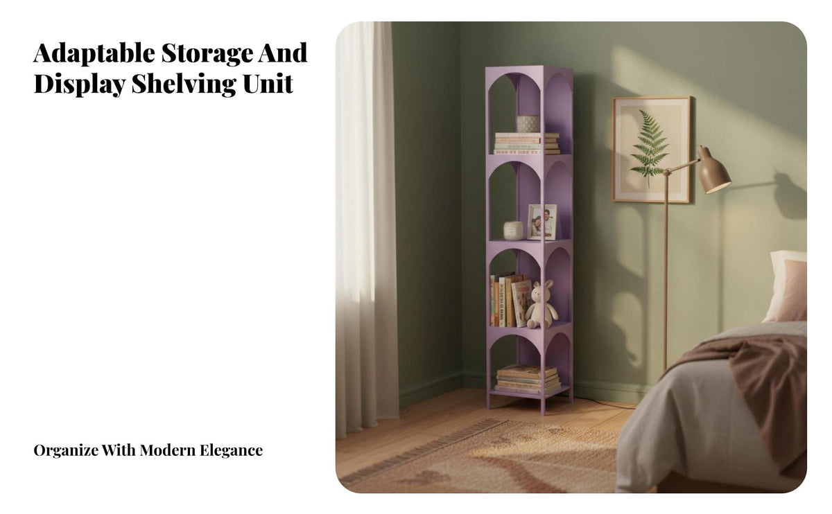 Space-Saving 5-Tier Corner Shelf withimmediately chargestanding bookshelf Open Shelving Storage Rack urban design for Book Lovers, Interior Design aficionados, Homeowners, Living Room, Bedroom, Study