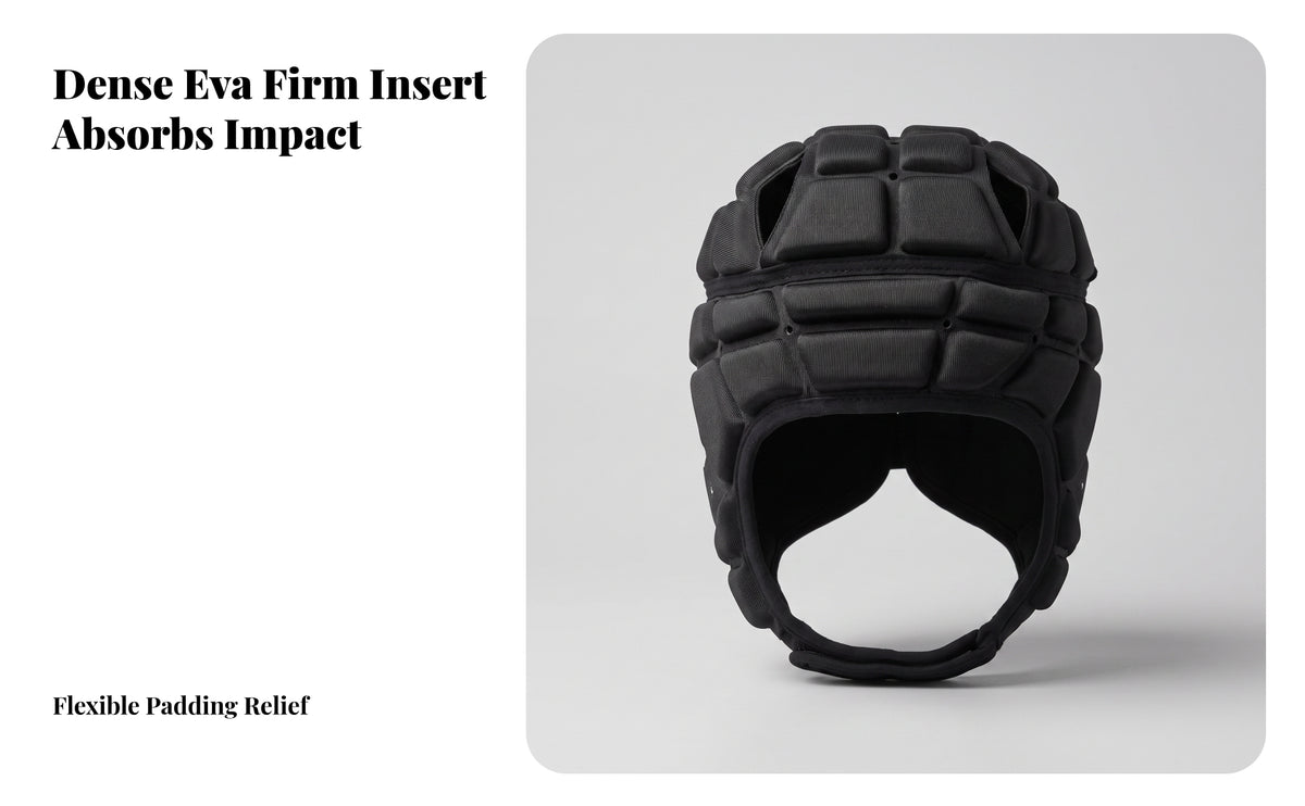 Lightweight Scrum Cap | dense Foam Padding, Shock-Absorbing, compliant headgear Helmet