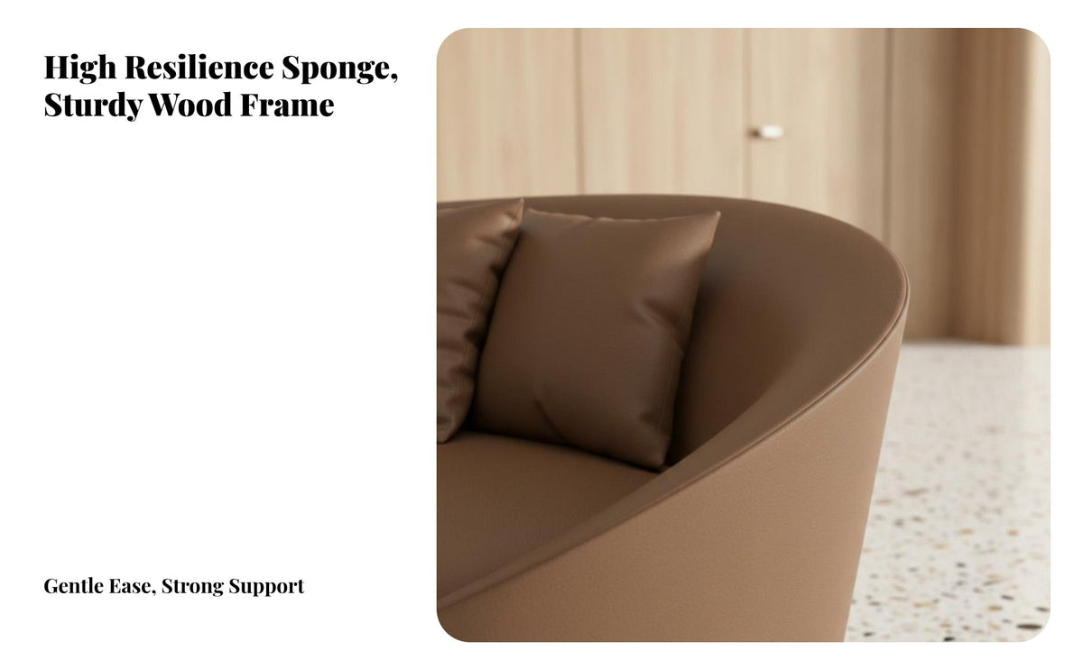 Curved sectional Sofa Nordic aesthetic Curved Sectional Sofa Business Grade Reception Seating for Businesses, Interior Designers, Waiting Room, Apartment