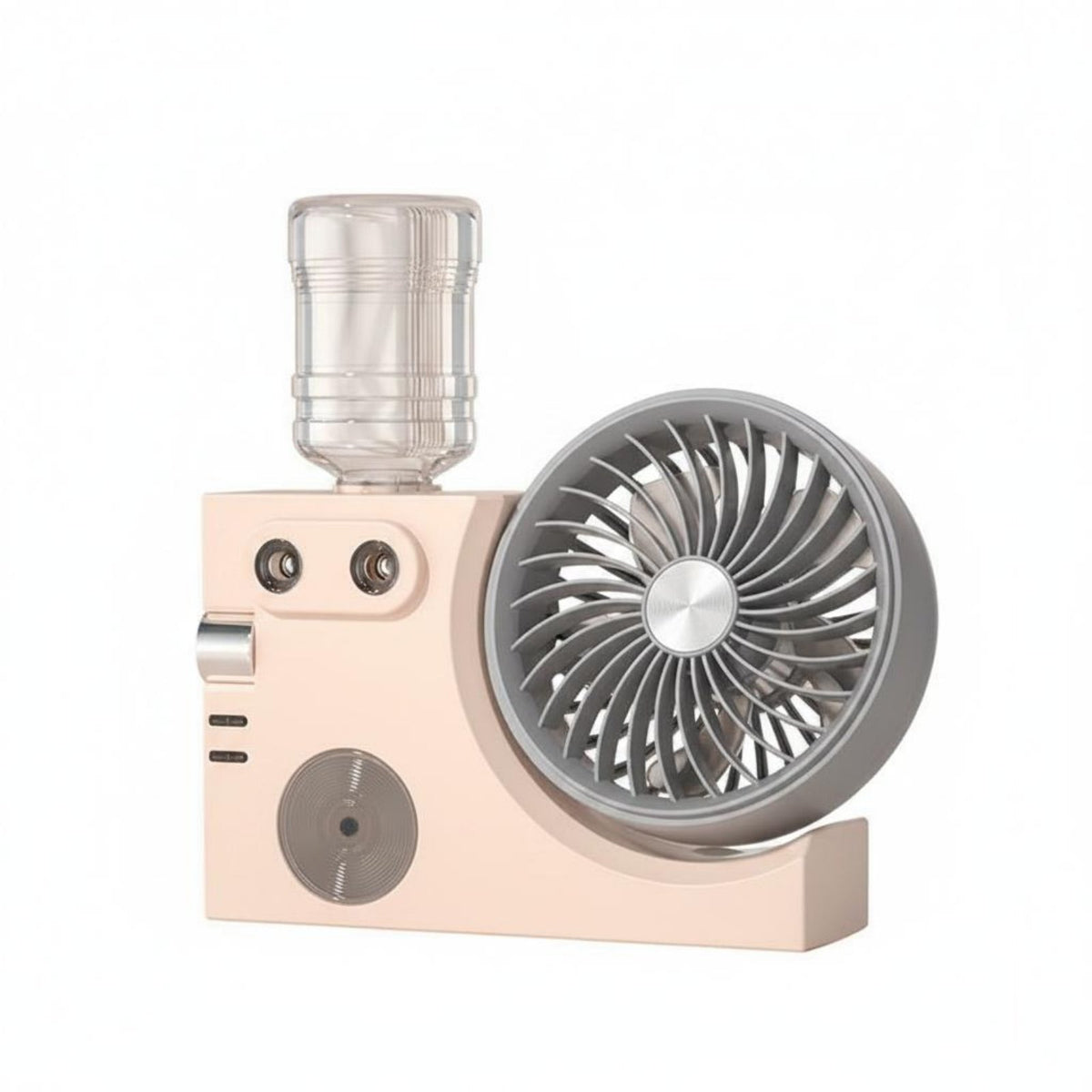 Portable Design Mini Misting Fan Quiet Operation USB Desk Fan with Humidifier Low Noise Personal Space Cooler 3 Speed Settings for Office, Bedroom, Dorm Room