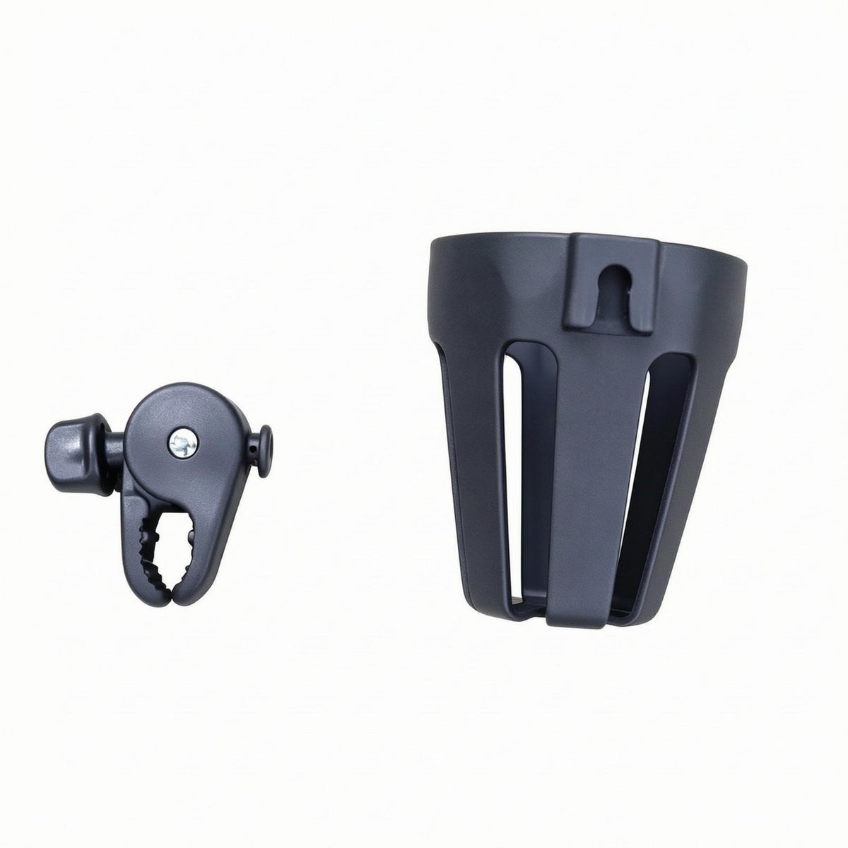 Slotted Stroller Cup Holder Cylindrical Cycle Cup Holder Black Child Transport Accessory PP