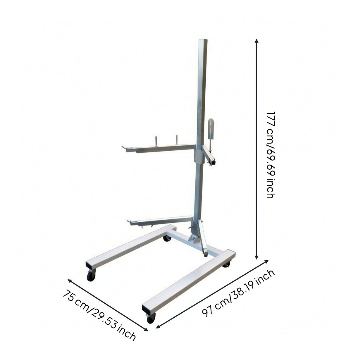 Auto Body Panel Painting Stand Galvanized Panel Painting Stand Bracket with Wheels Mobile for Mechanics