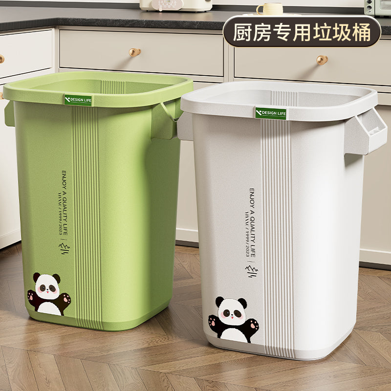 厨房垃圾桶家用2025新款专用免弯腰大号大容量带盖客厅卫生间商用