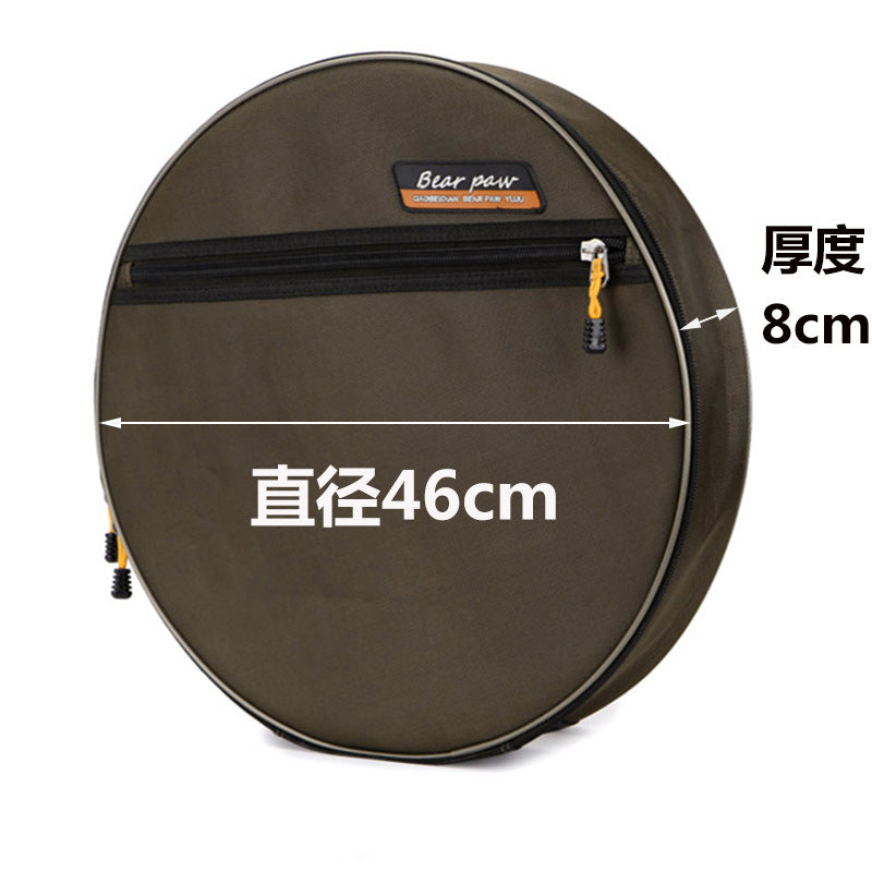 Wholesale Round Fishing Net Bag Thickened Fishing Gear Handbag Outdoor Fishing Net Bag