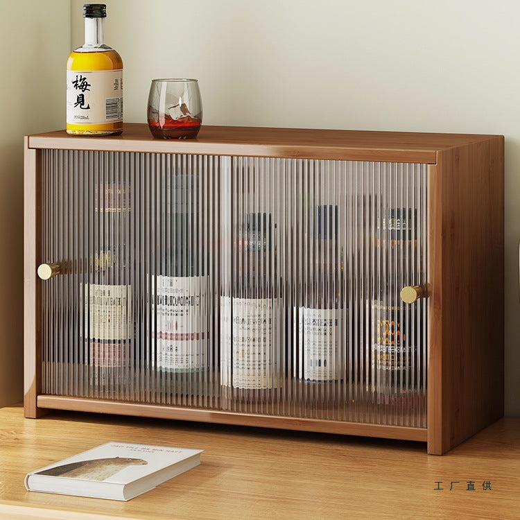Small Wine Rack for Home Living Room, 2025 New Model Wine Display Shelf, Simple Red Wine Cabinet (Not Solid Wood)
