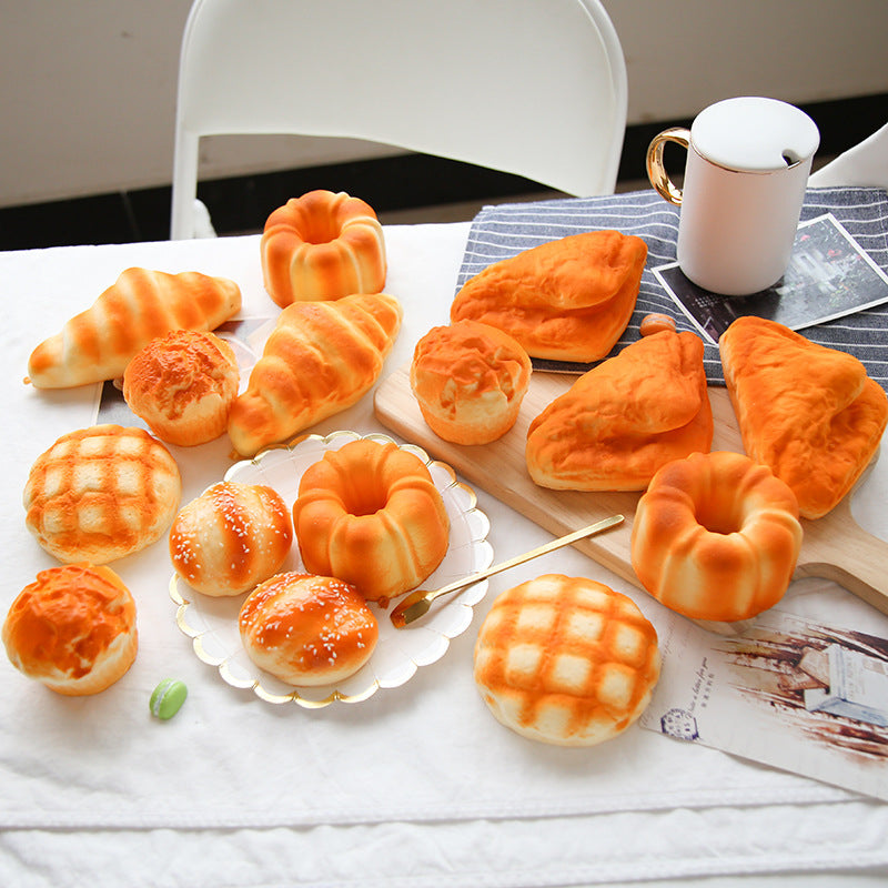 Squishy Slow Rebound Bread Simulation Food Decompression Toy Stress Relief Squeeze Toy