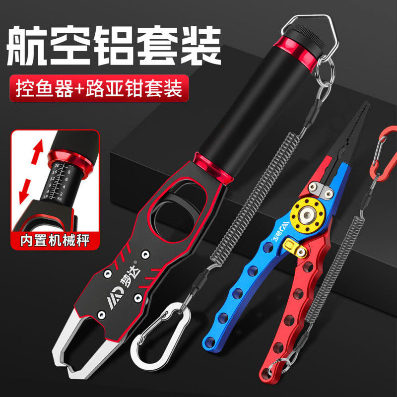 New Fishing Gripper with Scale and Multifunctional Lure Pliers Set, Fish Holder Hook Remover Tool