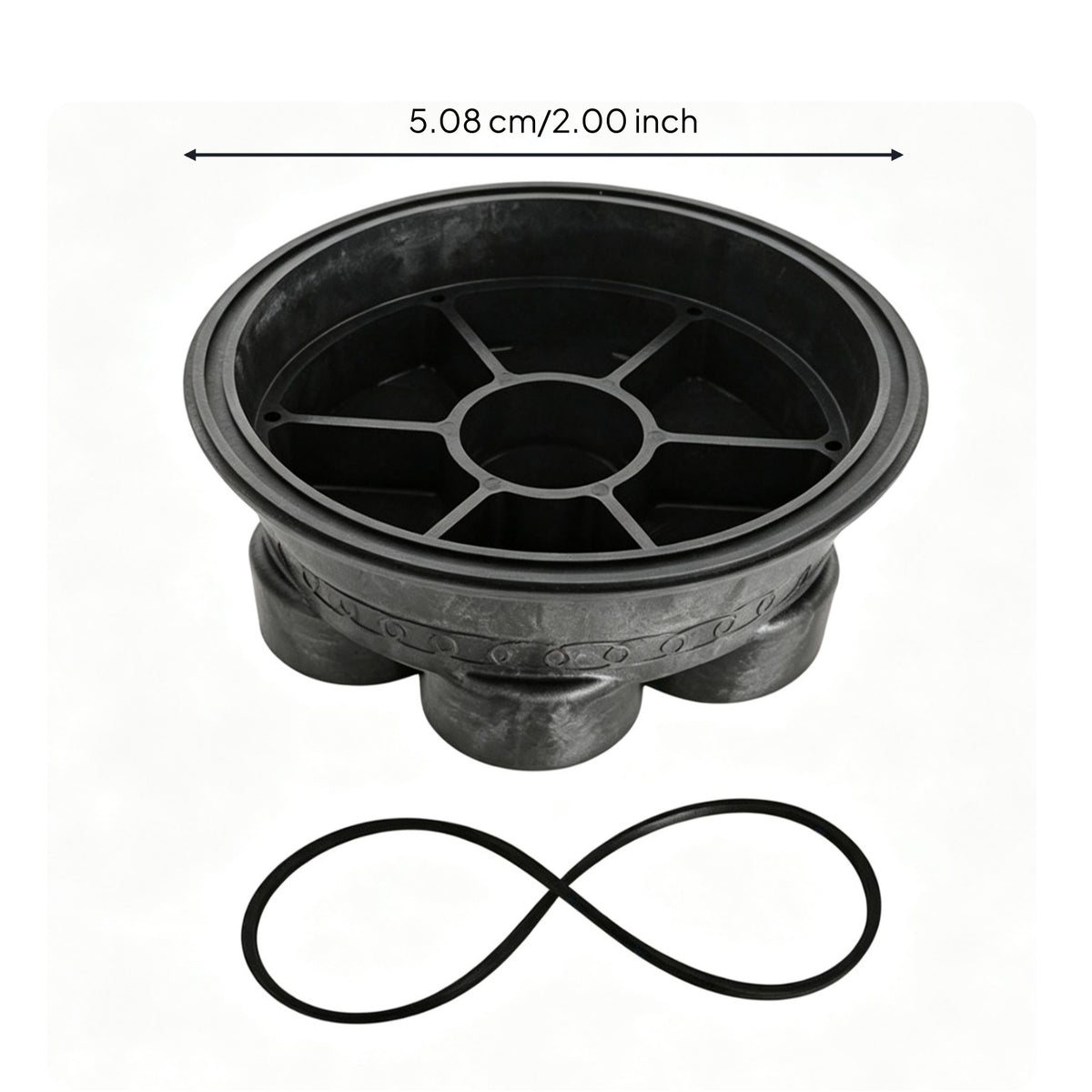 Distribution Body Base with Sealing Seal Stepped 6-Hole Distribution Body Base Molded for Maintenance Technicians
