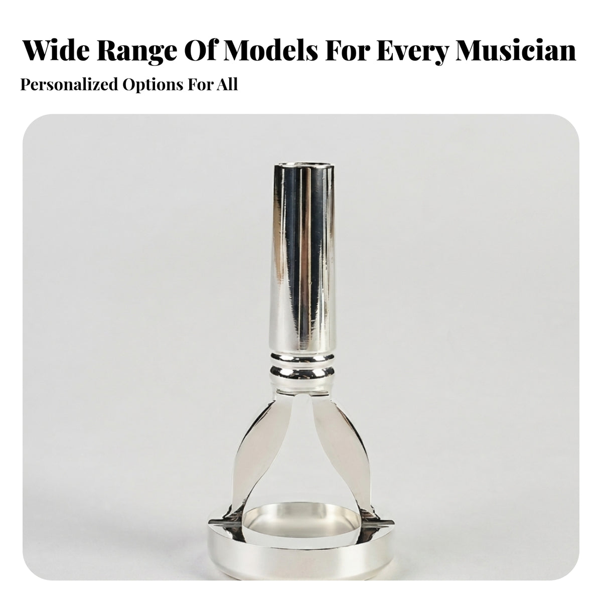 Silver-Colored Brass Mouthpiece Practice Aid Polished Embouchure Practice Practice Aid Reflective Finish Lip Muscle Builder Metal