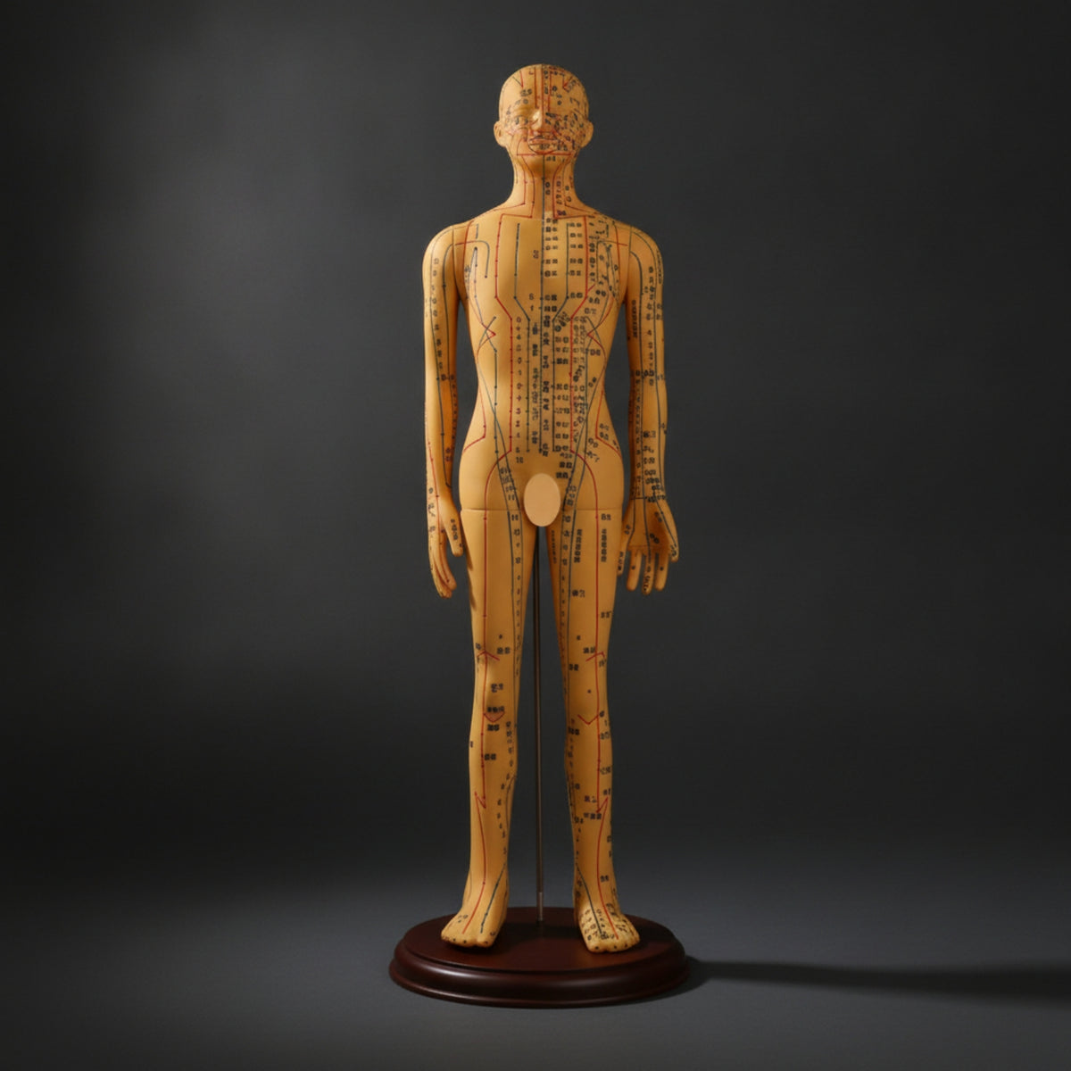 Human Acupoint Insertion Model with Meridian Points Full-Body Acupoint Insertion Model with Acupoints and Meridians Soft-Surface for Students