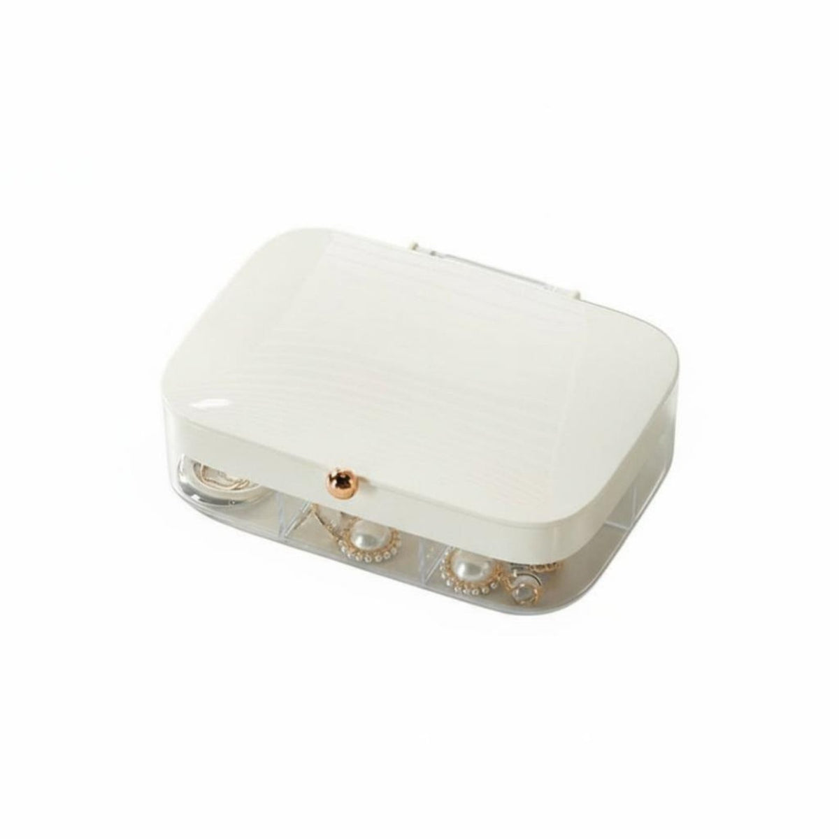 Multicompartment Trinket Holder Elegant Design Jewelry Box dirt-proofguard for Teenagers