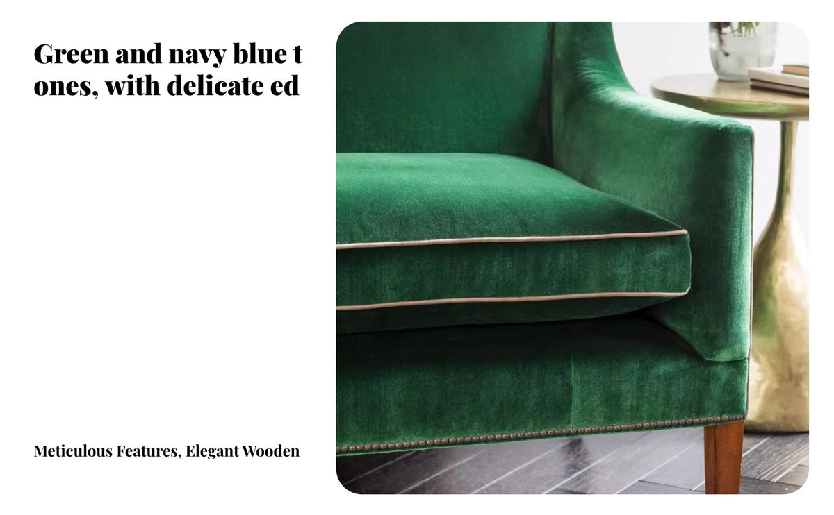 French-Inspired Aesthetic 3-Seater Sofa Vintage Design 3-Seater Straight Settee machine-washable Cover Couch Small Space suitable for Apartment Dwellers, Homeowners, Homestay, Living Room, Lounge Area, Bedroom