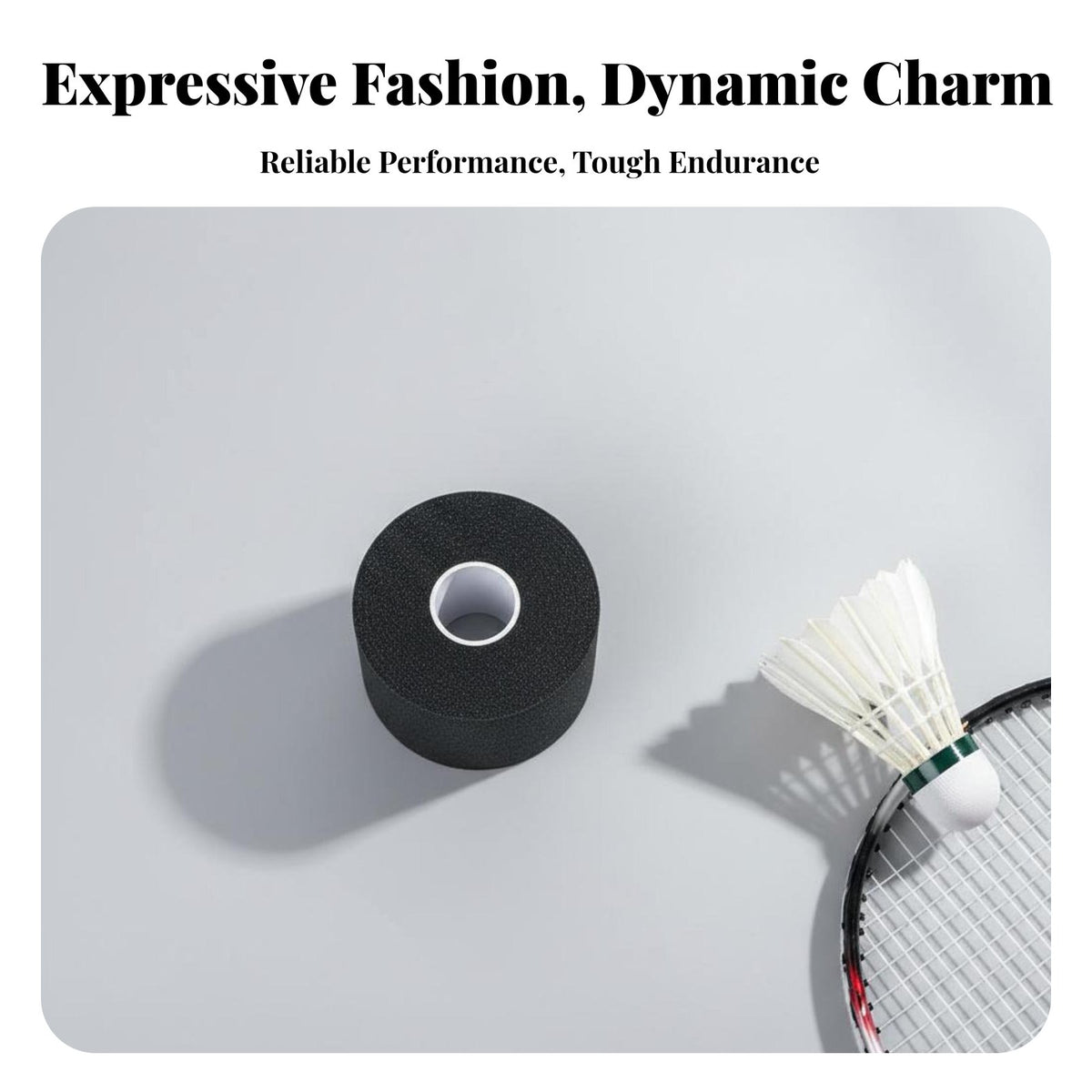 Badminton Racket Foundation Grip Reduces Vibration Badminton Handle Cushioning Wrap Soft and Comfortable Racket Handle Underlay Film