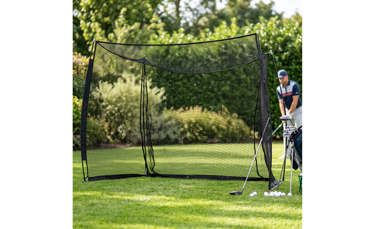 Portable Golf Practice Net Indoor Outdoor Golf Hitting Net Large Impact Resistant for Golfers, Beginners, Backyard, Home, Garage