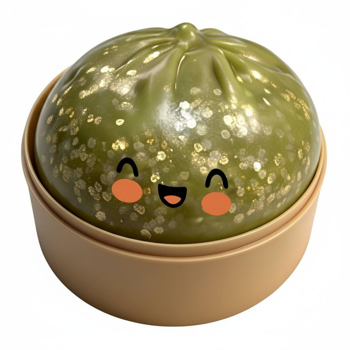 Slow Rising Squishy Dumpling Blind Box Cute Face Design Mystery Dumpling Squishy Includes Steamer Basket Steamed Bun Fidget Toy for Children, Collectors, Office, School