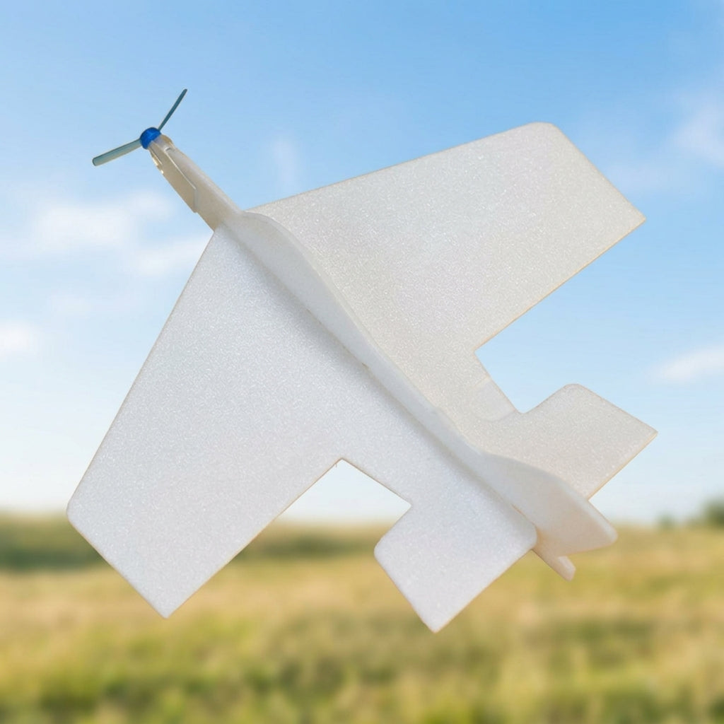 DIY Foam Glider Kit, Chuck Glider Kids Party Bag Fillers, 21cm Toy Airplane Kit for 4-6 Year Olds, Decorate & Fly Craft