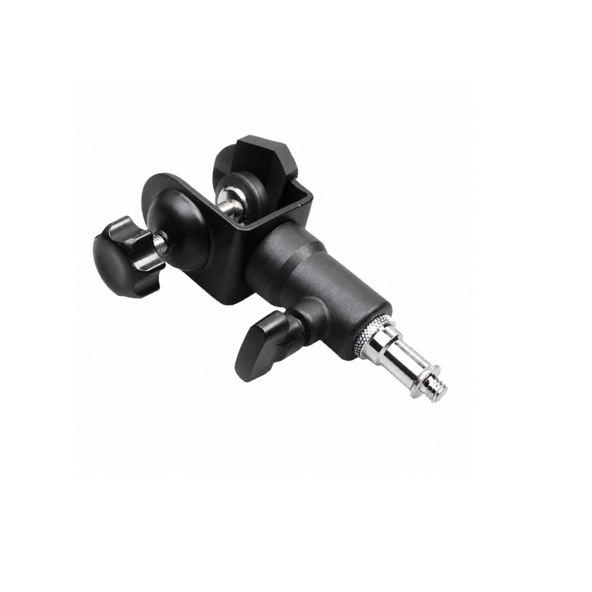 Clamping Device with Threaded Connector Matte Dark Clamp with Mounting Column Camera Mount for Videographers