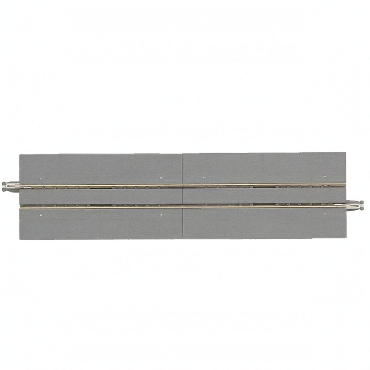 Metal Rails Wide Tram Track Section Joiners Straight Tram Track Grey