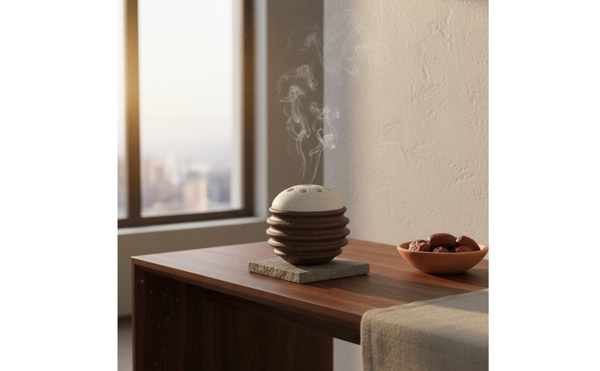 Incenses Burner Holder Arabic Type Scent Vessel Easy to Clean Honeycomb Scent Vessel Smoke Dispenser Home Decor for Display Cabinet