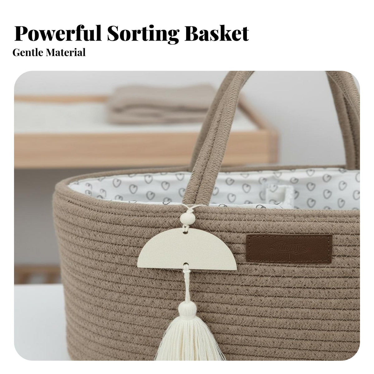 Diaper Carrier Organizer Foldable Portable Diaper Basket Portable Nursery Storage Bin Stylish Design Nursery Carrier With