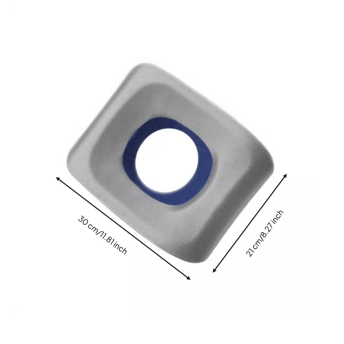 Washable Cover Spa Bed Face Pillow Ergonomic Design Face down Pillow with Hole Skin-Friendly Material for Office Workers