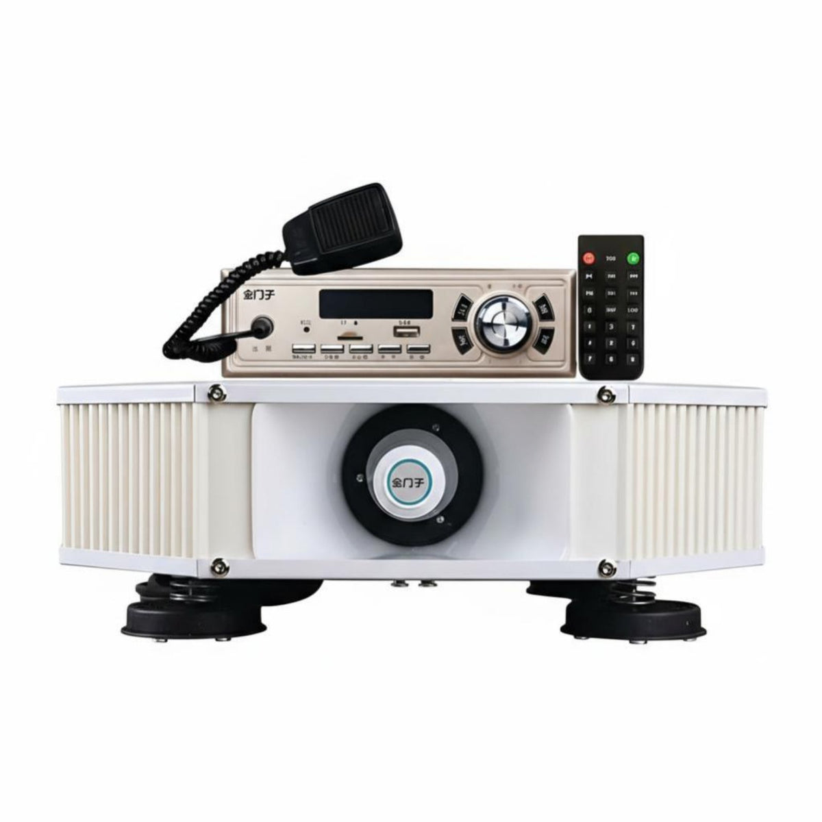 Car Roof PA Speaker, High-Power Bluetooth Megaphone, Outdoor Loudspeaker, Waterproof Mount, Random Model