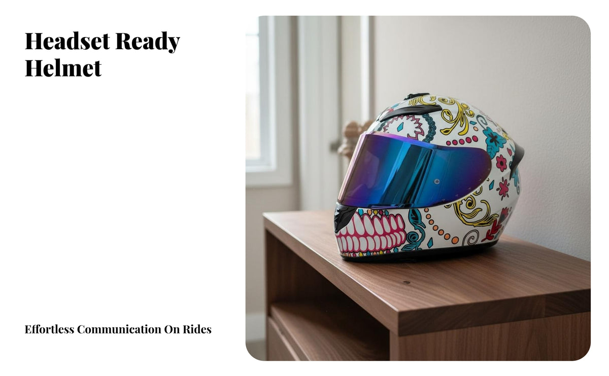 Full-Coverage Headgear 3C Certified Full Face Headset Compatible Protect Ed Headwear for Adults, Men, Daily Commuting