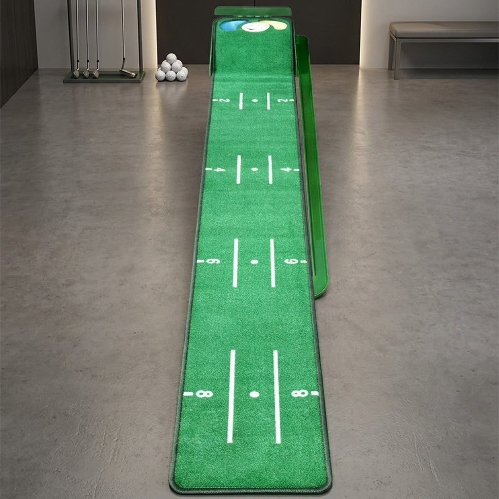 Putter Mat Golf Practice Mat 286cm×29.5cm Portable Putter Training Tool for Home Indoor Practice