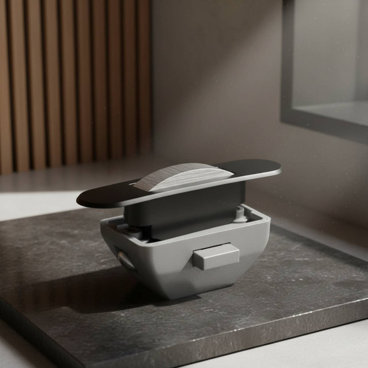 Semi-Circle Hidden Handle Modern Simple Design Rotary Flush Pull Easy to Install