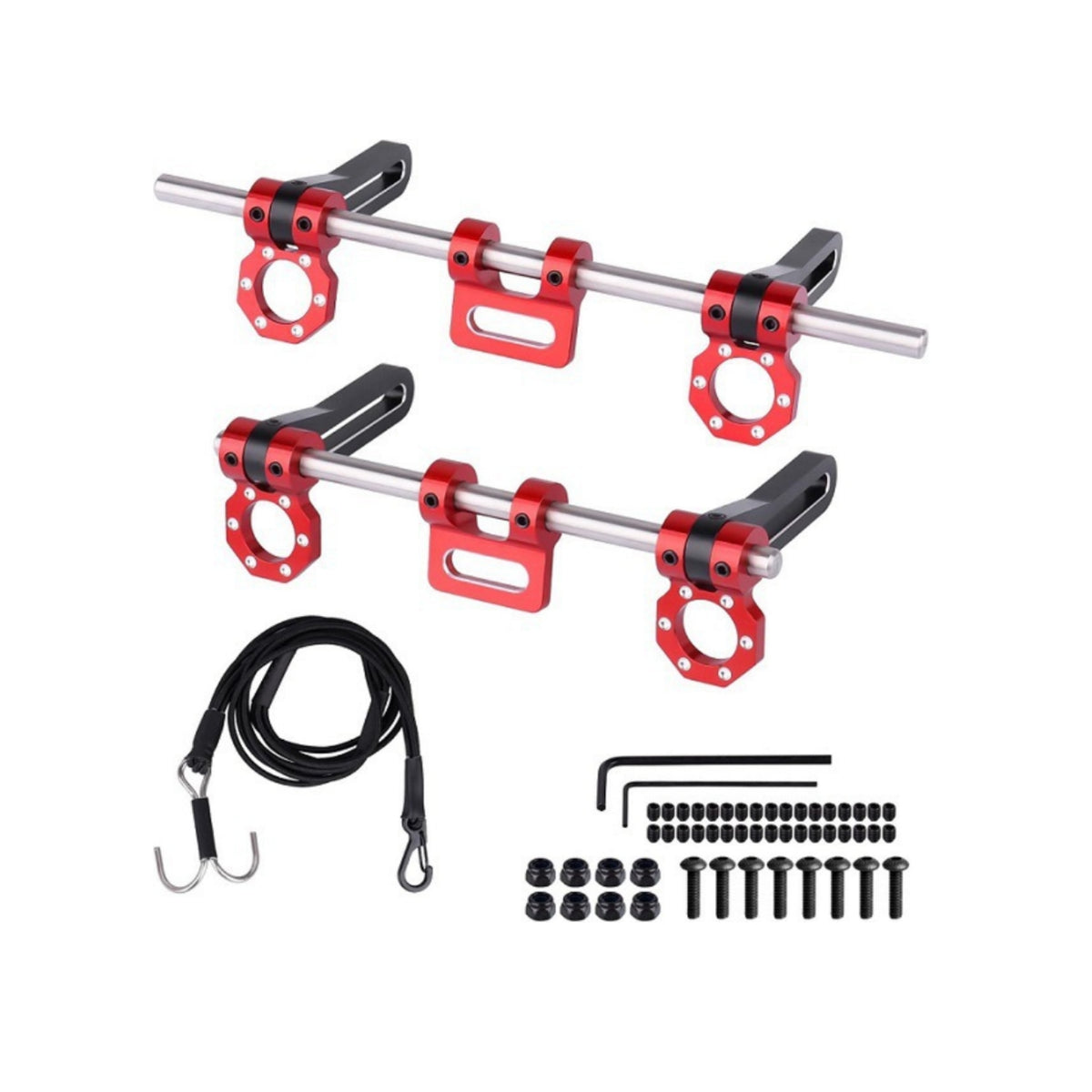 RC Crawler Kit Adjustable Metal with Tow Hooks Easy to Install Vehicle Part for Hobbyists