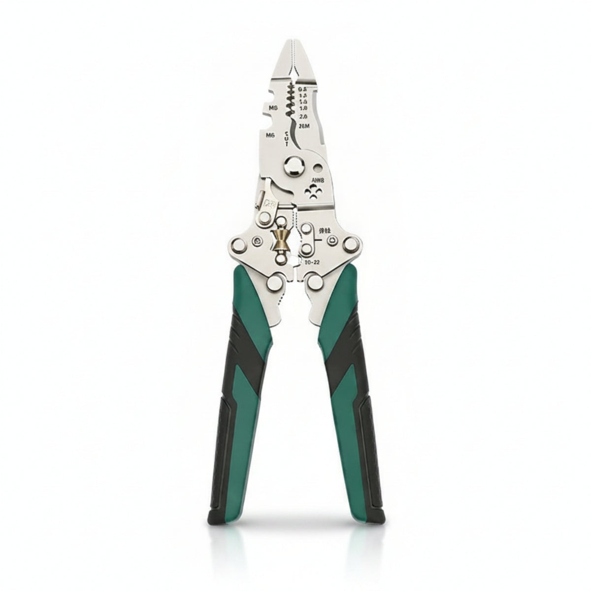 Cutting Foldable Wire Stripper Pliers Crimping Multi-Function Stripping Pliers Compact Folding Wire Stripper Winding for Electricians