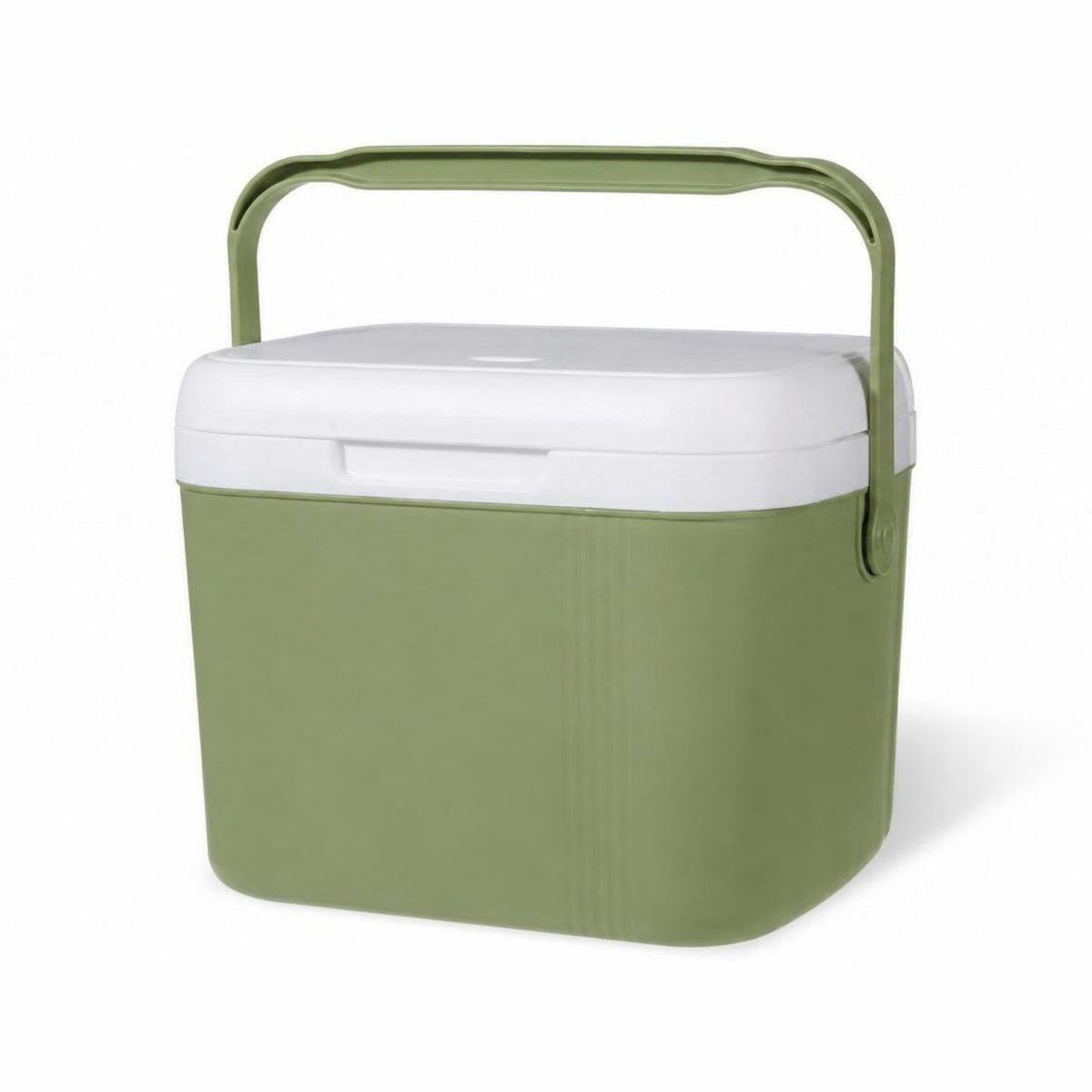 Portable Cooler Box with Temperature Display 15L Insulated Cooler with Ice Bags Sturdy Icebox Stackable for Travelers, Road Trips