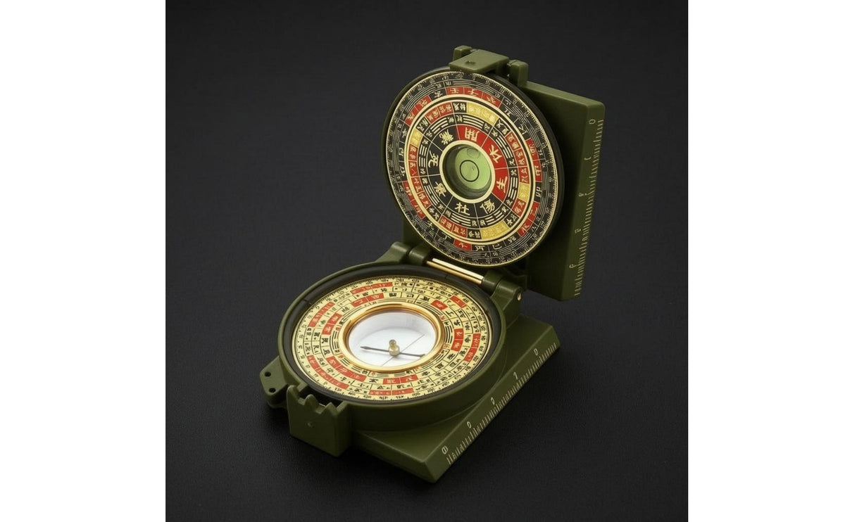 Feng Shui Compass Chinese Markings Folding Compass Waterproof Navigation Tool