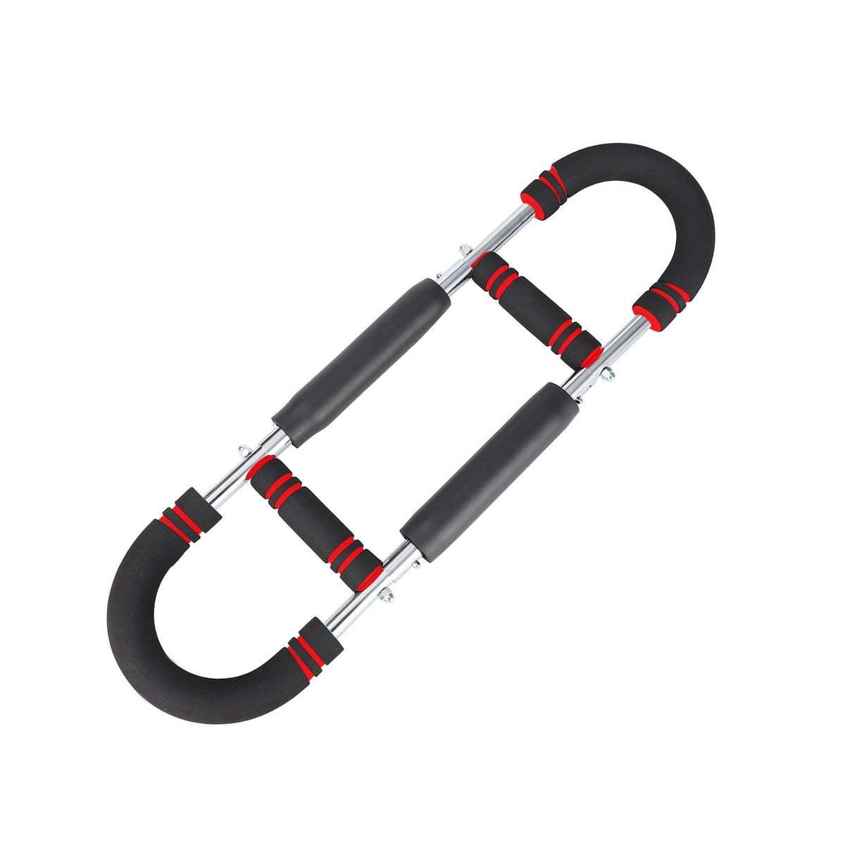 Spring-Loaded U-Shaped Arm Exerciser Foam-Padded Adjustable Resistance Exerciser Ergonomic Design Chest Workout Exercise Equipment Anti-Slip Grip