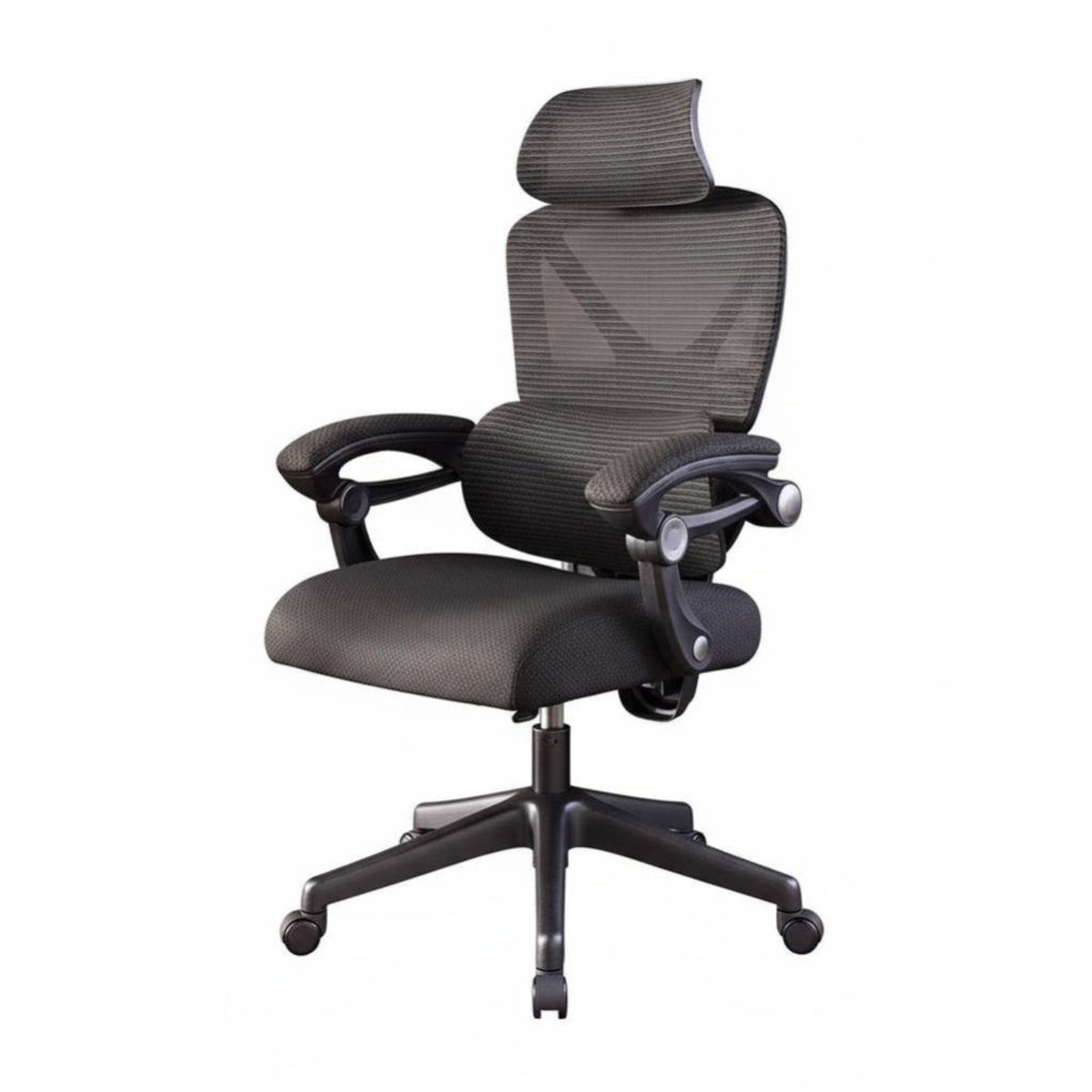 Reclining Function Highspine Ergonomic Chair Lumbar Support Highspine Ergonomic Mesh Chair 360-Degree rotate Computer Seat Adjustable limbrests for Remote Workers, video game enthusiasts, Students, Gaming Setup, Study Room