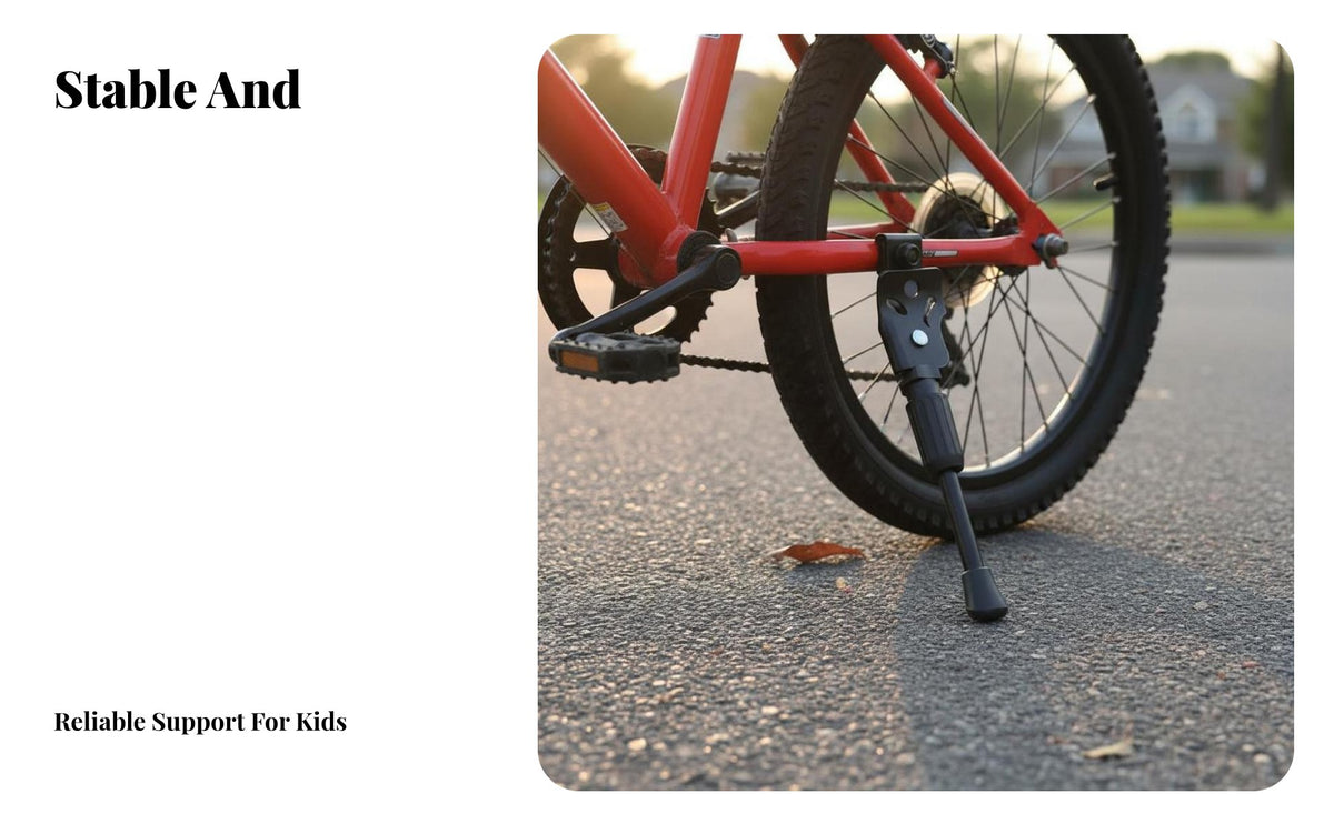Children's Bike Kickstand Anti-Slip Foot Kids Cycle Side Stand Bike Kickstand