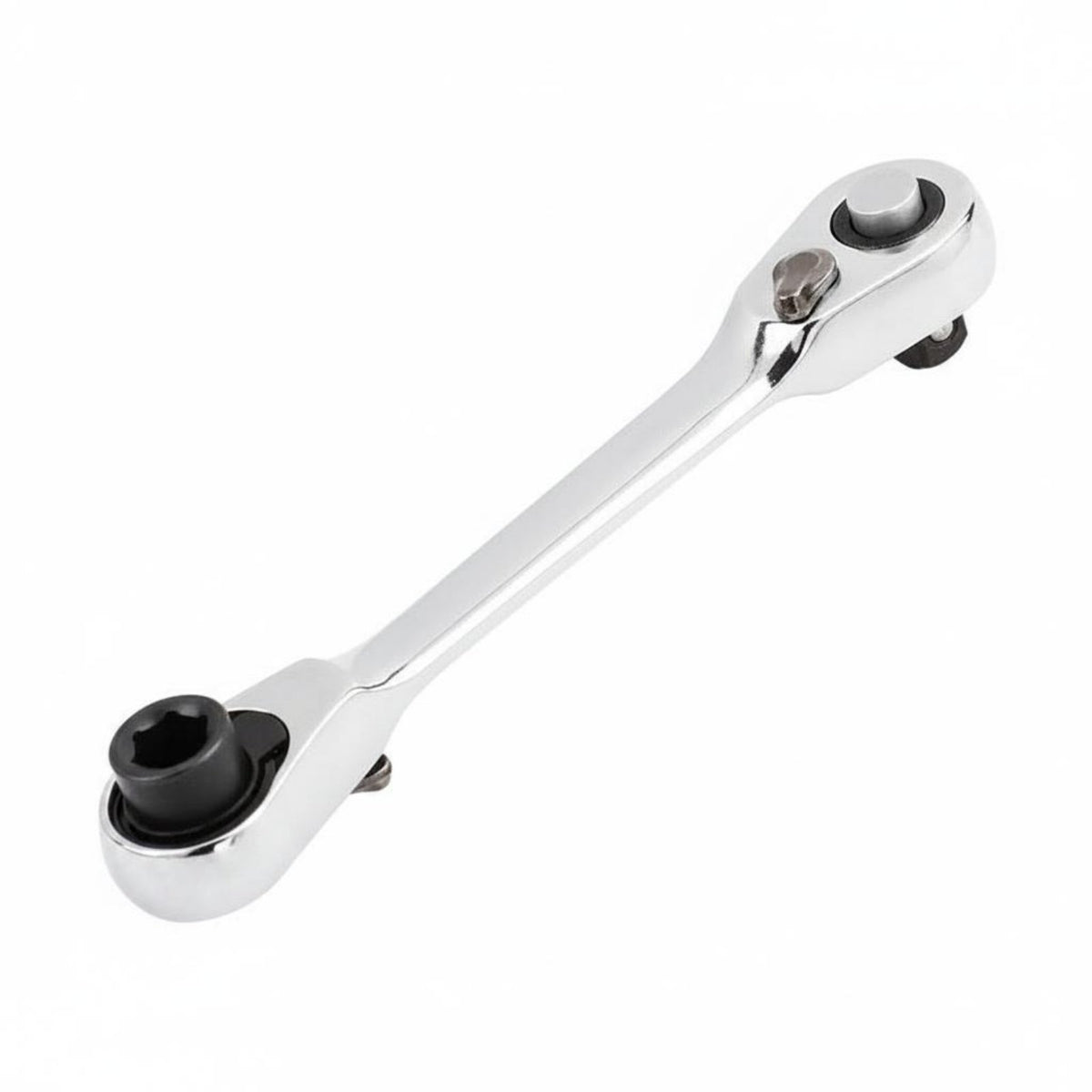 Compact Dual Head Ratchet Wrench Reversible Mini Ratchet Wrench CR-V Steel Hand Tool