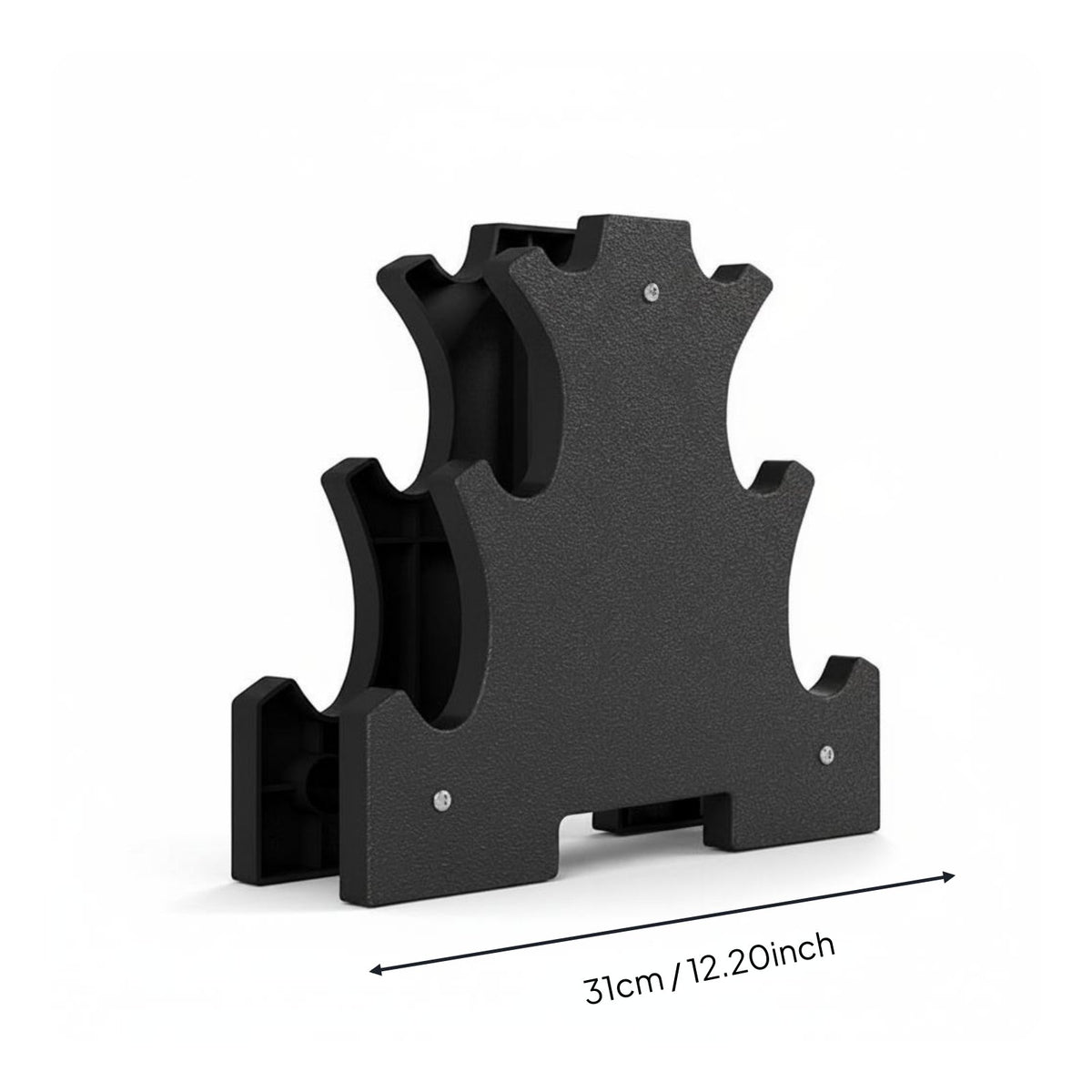 Dumbbell Storage Stand Large Capacity Diagonal Base Weight Stand Anti-Slip Rubber Feet Fitness Equipment for Gym
