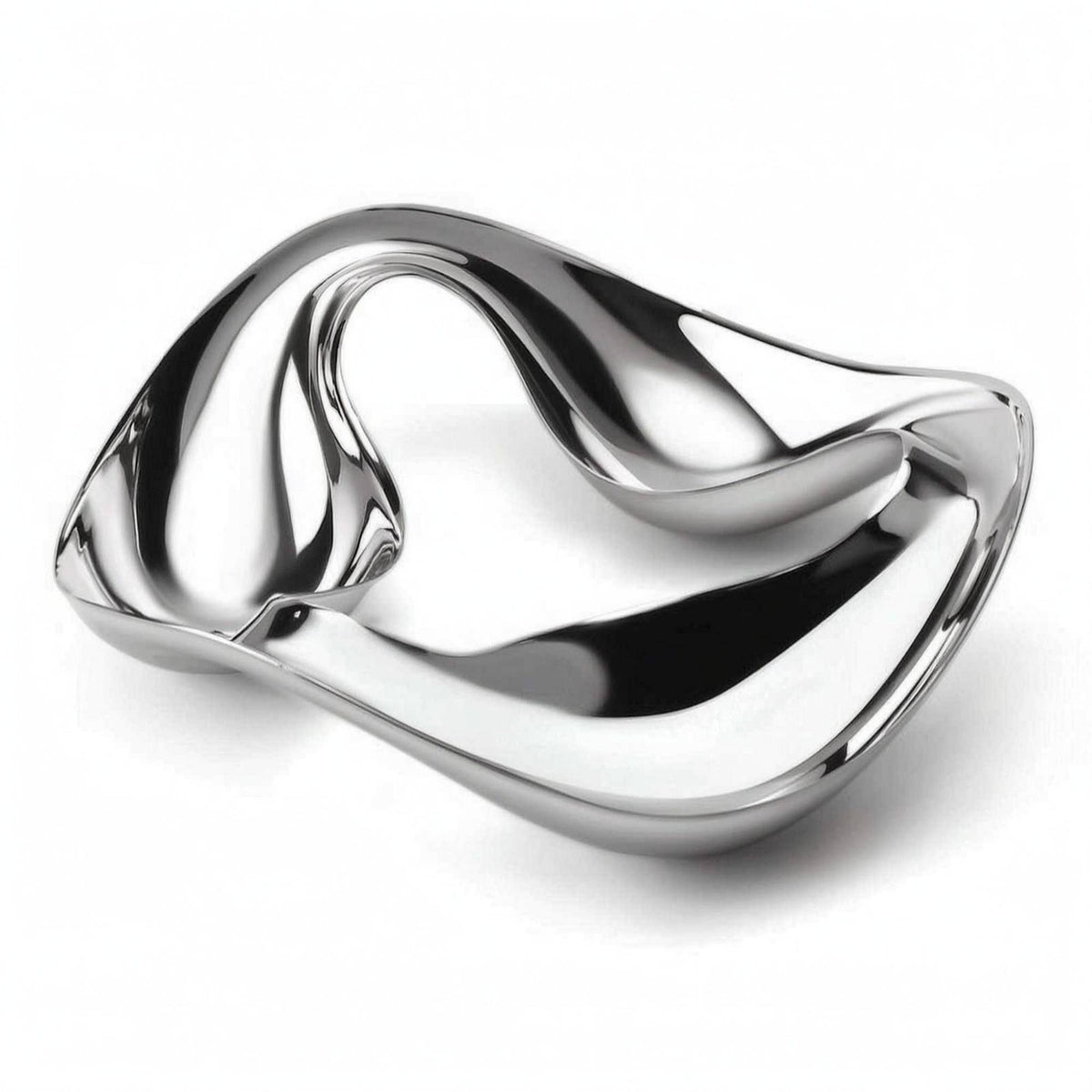 Stainless Steel Snack Tray Rust Resistant 3-Part Fruit Bowl Even Rounded Edges
