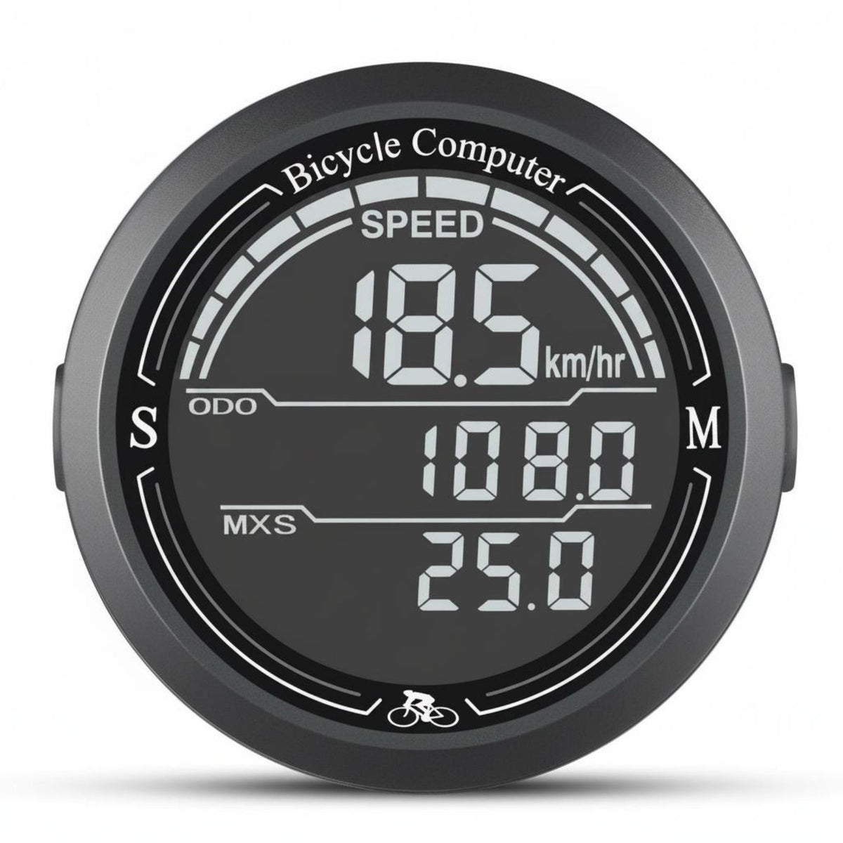 Luminous Digital Bike Computer Waterproof Bike Speedometer Multi-Function Cyclometer Automatic Backlight for Road Cycling