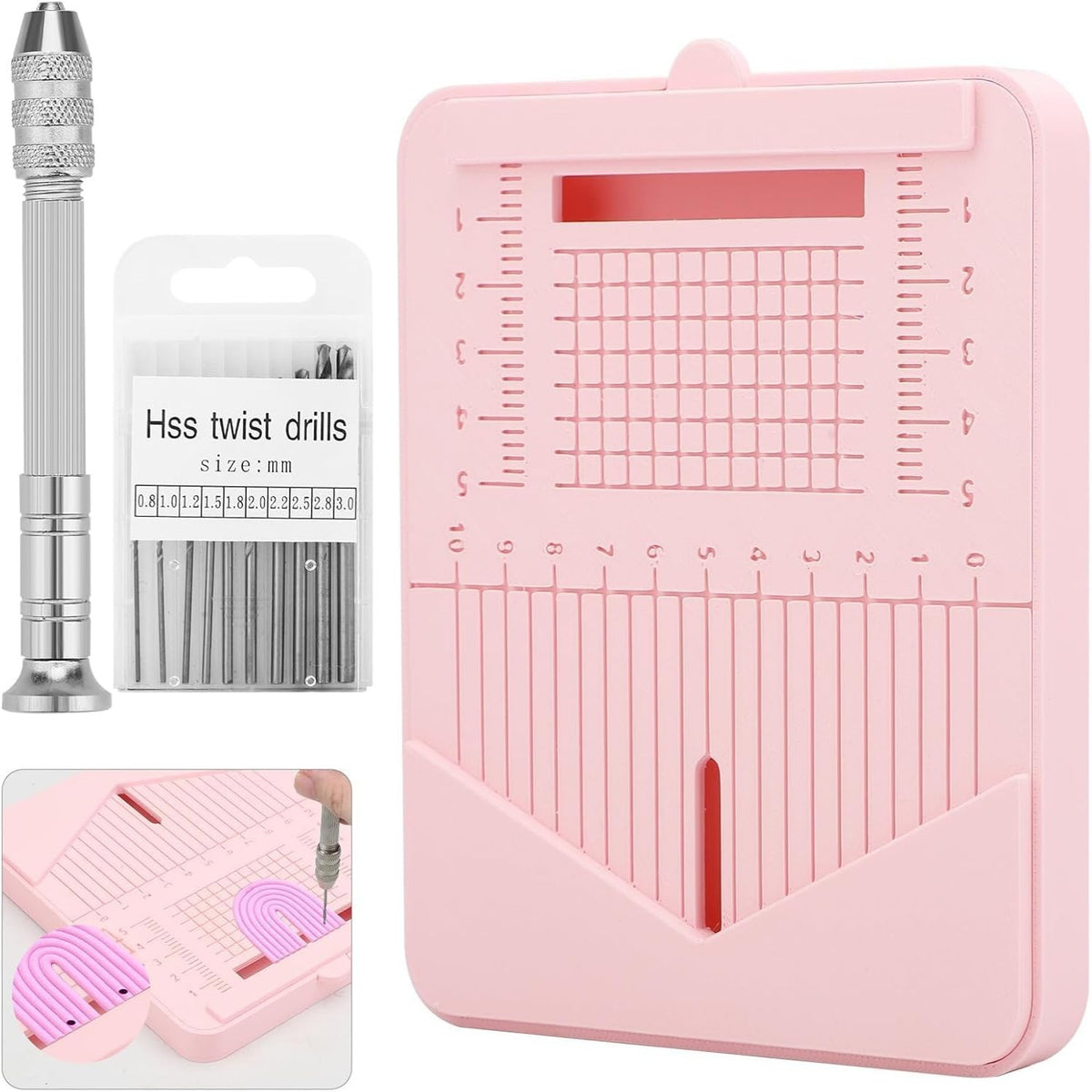 12-Piece Polymer Clay Earring Drilling Guide Set