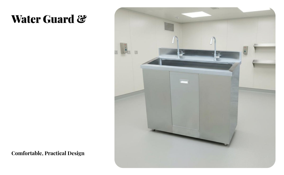 Medical Scrub Sink Hands Commercial Hand Sink Floor Mount Wash Basin for Lab Technicians, Chefs, Hospital, Workshop