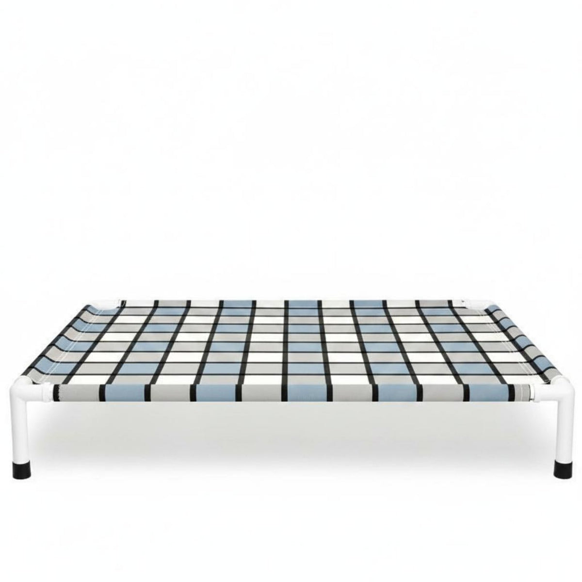 Year-Round Elevated Dog Bed Removable Washable Raised Pet Bed Stainless Steel Frame Raised Pet Cot for Indoor