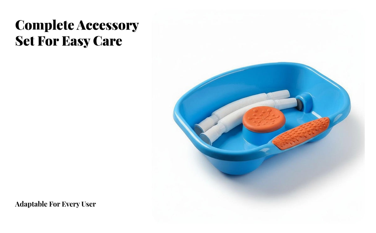 In-Bed Hair Washing Basin Comfortable Neck Rest Bedside Hair Washing Basin With Drain Hose Portable Shampoo Bowl for Bedridden Patients