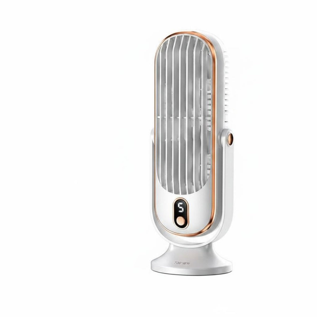 5 Speed Settings USB Rechargeable Desk Fan Quiet Operation Oscillating Table Fan Long Battery Life Home Appliance Digital Display for Office