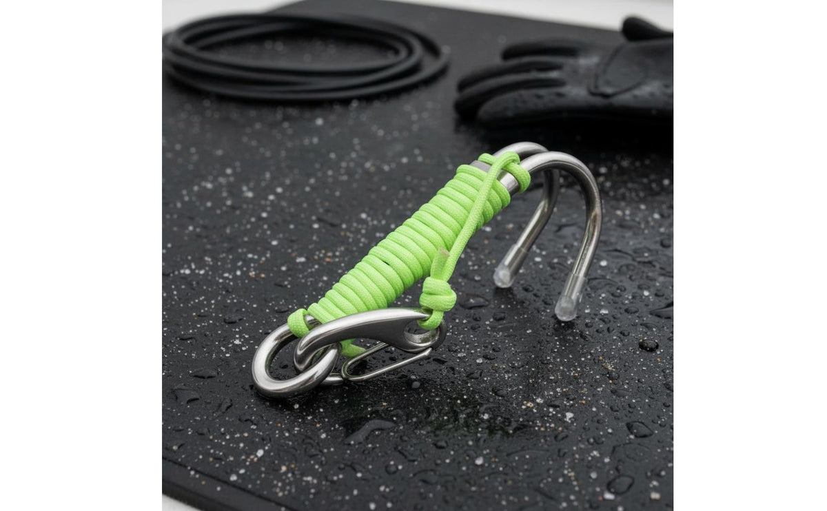 Double Underwater Hook Scuba Current Hook Glow in the Dark Stainless Steel Underwater Anchor for Underwater Photographers, Strong Currents
