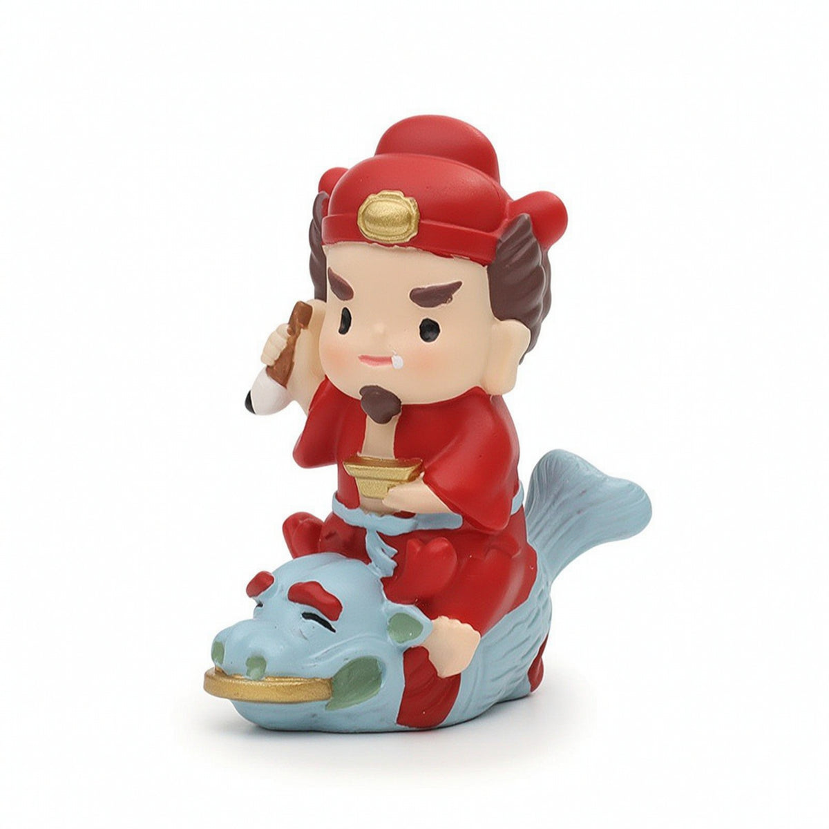 Scholar Figurine Traditional Chinese Style Figurine Painted for Collectors