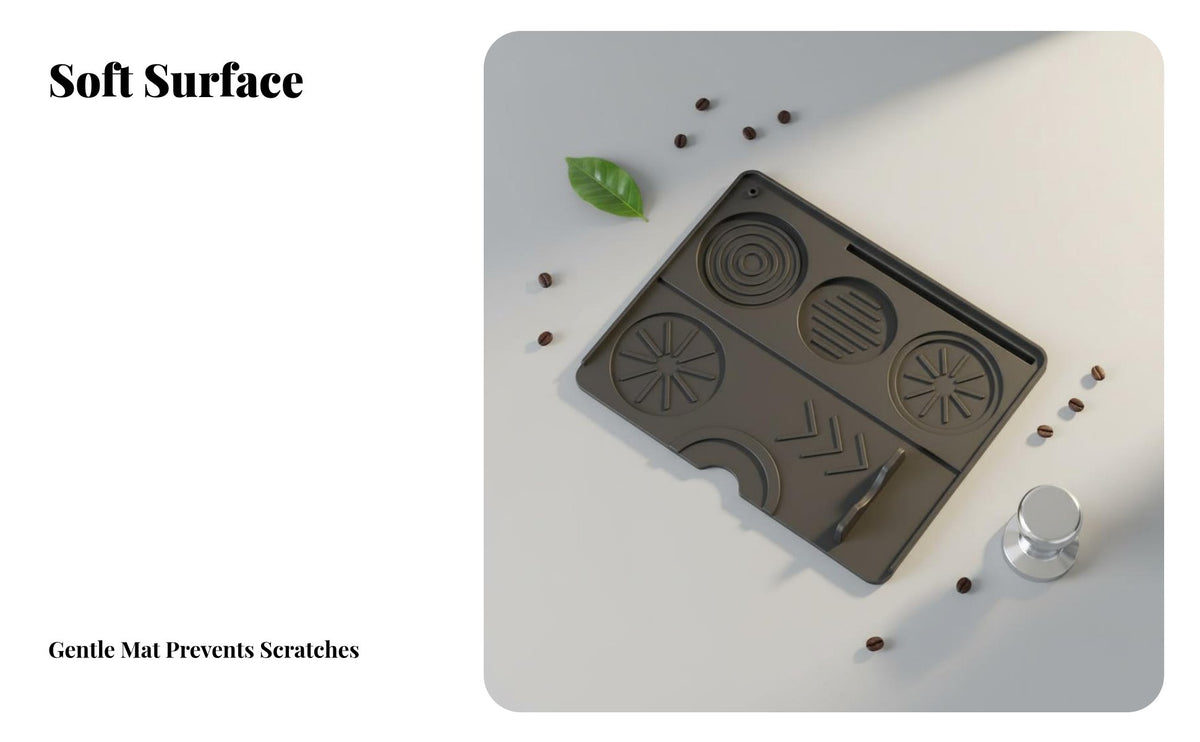 Corner Pressing Pad Non-Slip Silicone Coffee Tamper Mat Countertop Protection Corner Pressing Mat for Baristas