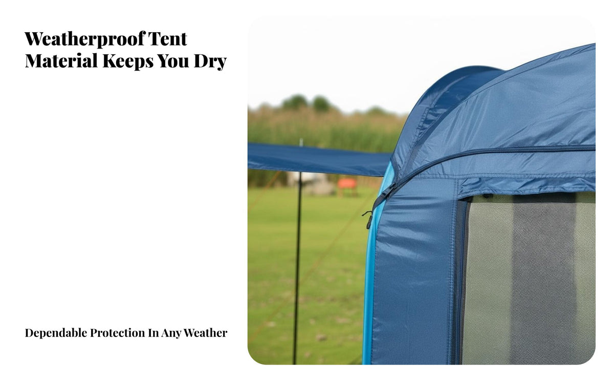 Portable SUV Tailgate Tent Easy Setup Camping Equipment Spacious Interior Car Awning Water-Resistant for Campers, Families, Road Trippers, Campsite, Beach, Tailgating, Festivals