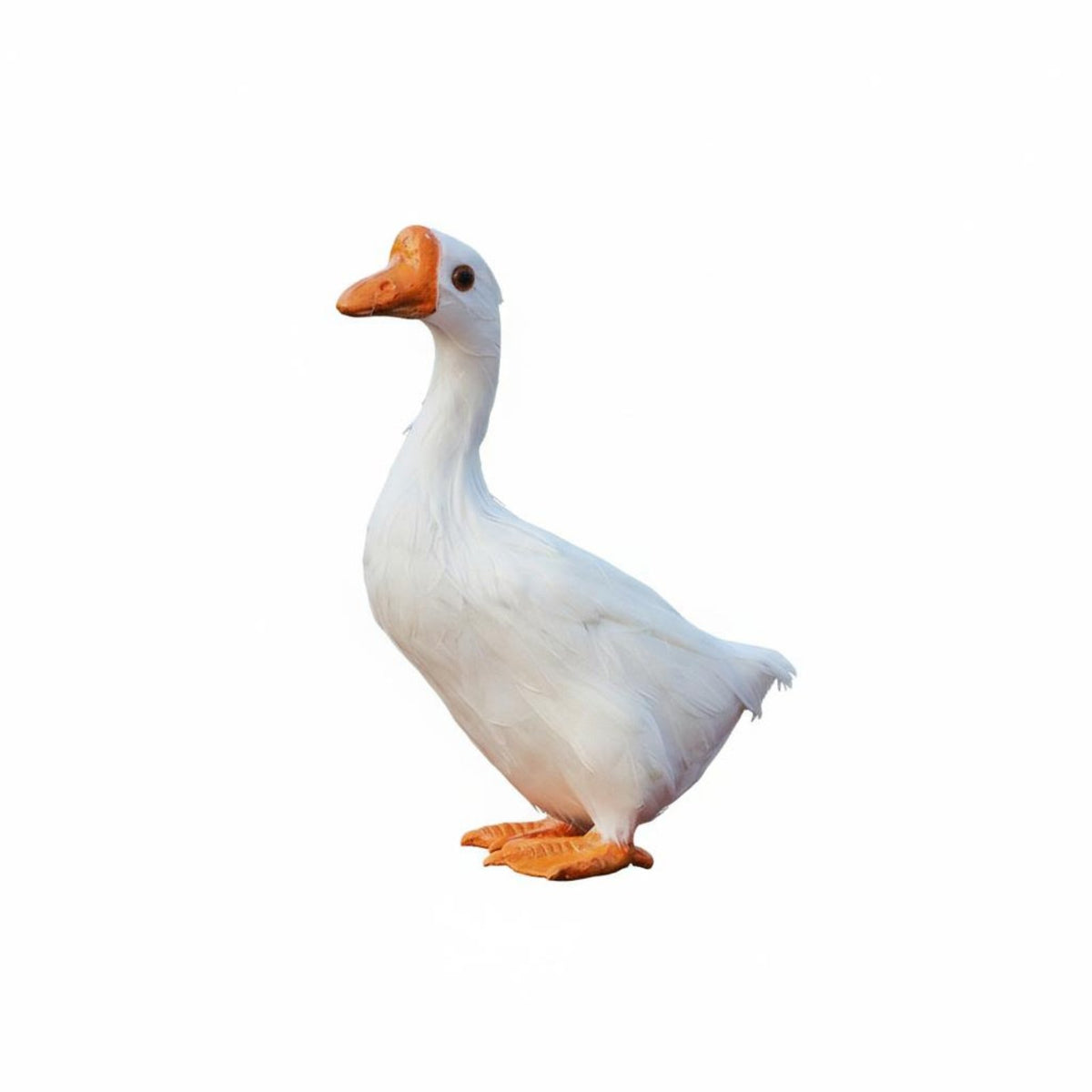 Feathered Goose Model Hard Shell Body Simulation Goose Ornament Handcrafted Farm Animal Decor for Children, Garden